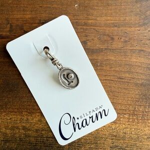 NWT Silpada Sterling Silver Letter L  Initial Charm